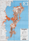 Mapa Físico e Político de Florianópolis 2000